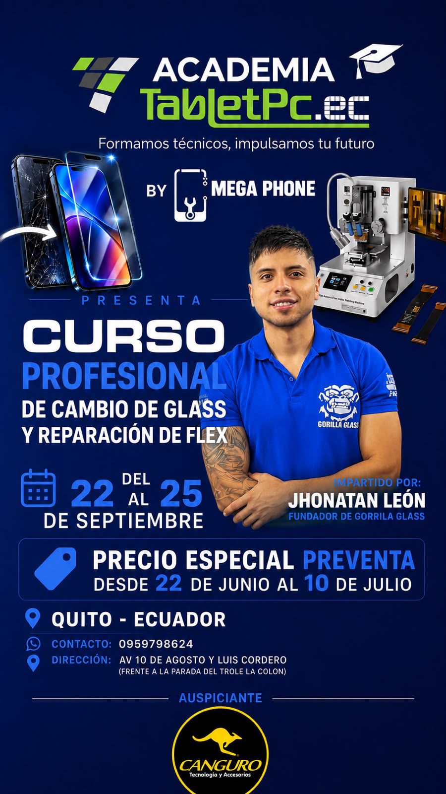 Curso de Cambio de Glass y Reparación de flex